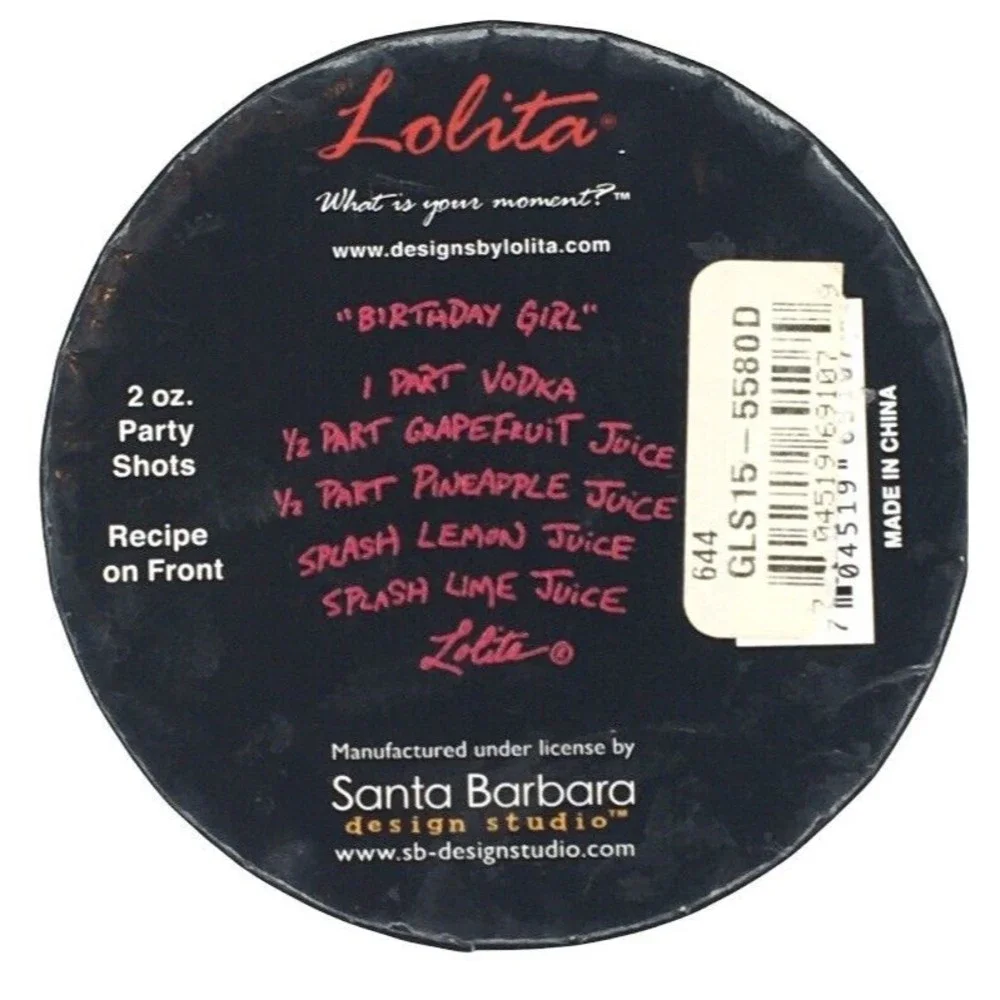 Lolita Hand-Painted 21st Birthday Shot Glass + Gift Box 2 Oz Party Shot Recipes